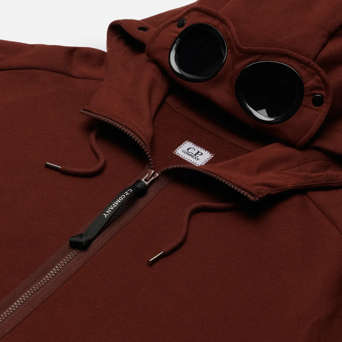 C.P. Company Мужская толстовка Goggle Full Zip Hoodie Diagonal Raised Fleece