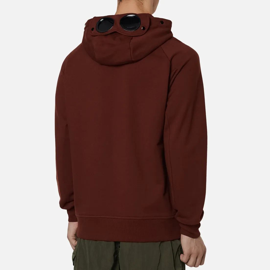 C.P. Company Мужская толстовка Goggle Full Zip Hoodie Diagonal Raised Fleece