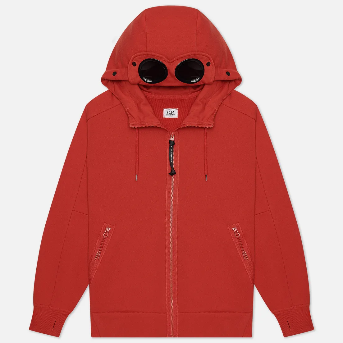 C.P. Company Мужская толстовка Goggle Full Zip Hoodie Diagonal Raised Fleece