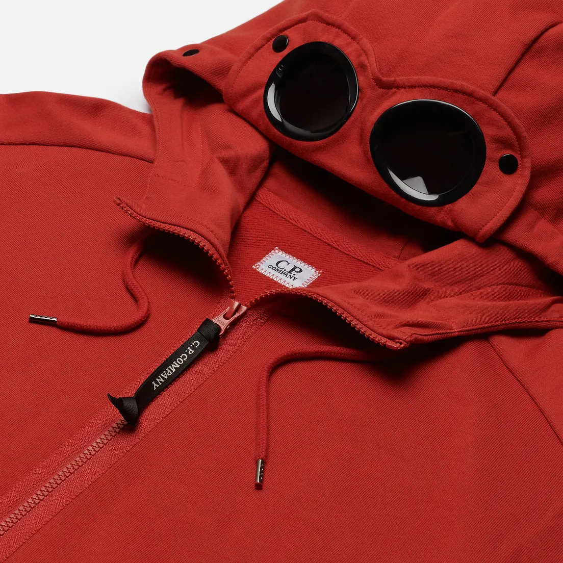 C.P. Company Мужская толстовка Goggle Full Zip Hoodie Diagonal Raised Fleece