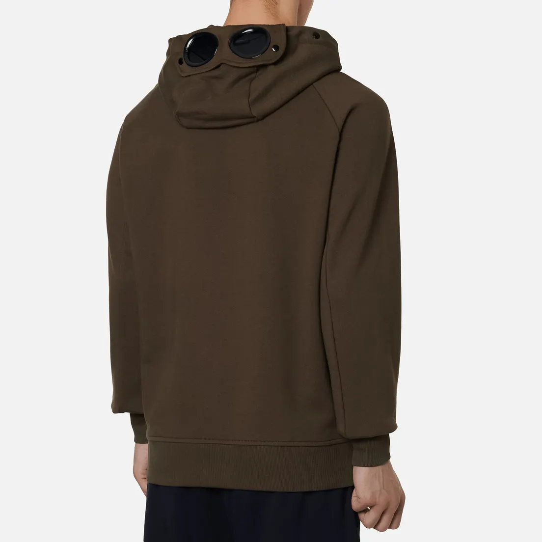 C.P. Company Мужская толстовка Goggle Full Zip Hoodie Diagonal Raised Fleece