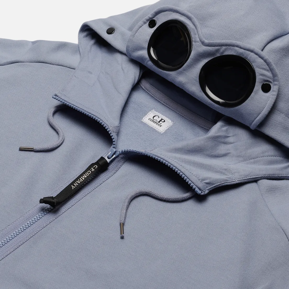 C.P. Company Мужская толстовка Goggle Full Zip Hoodie Diagonal Raised Fleece