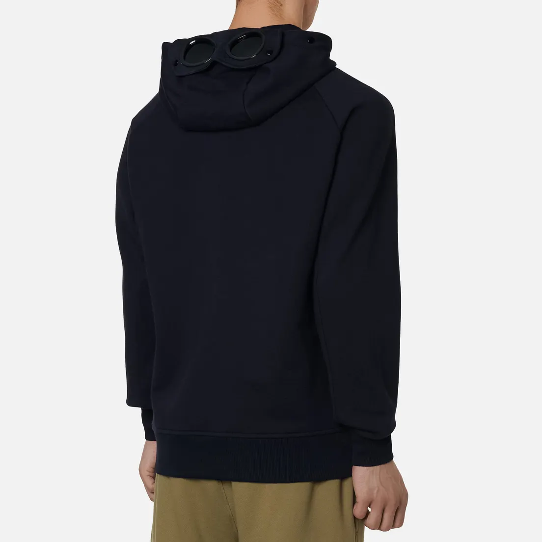 C.P. Company Мужская толстовка Goggle Full Zip Hoodie Diagonal Raised Fleece