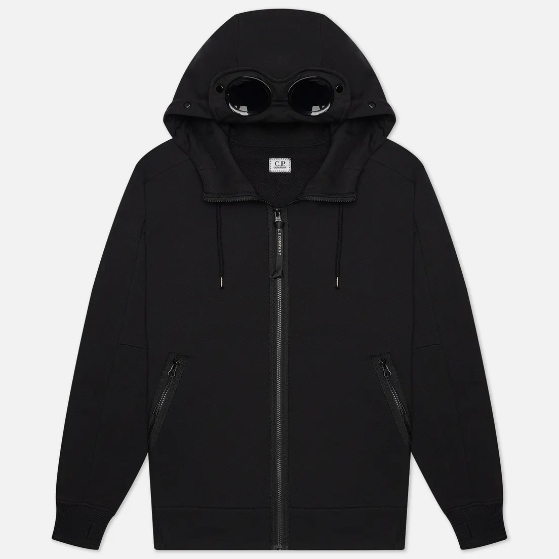 C.P. Company Мужская толстовка Goggle Full Zip Hoodie Diagonal Raised Fleece