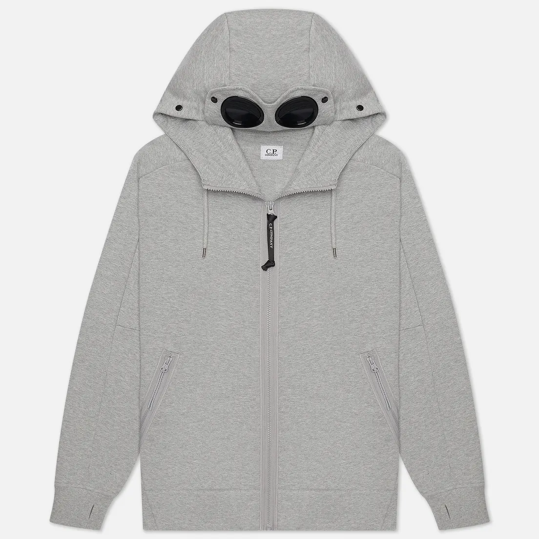 C.P. Company Мужская толстовка Goggle Full Zip Hoodie Diagonal Raised Fleece