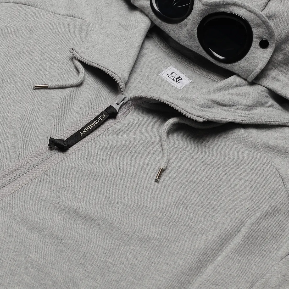 C.P. Company Мужская толстовка Goggle Full Zip Hoodie Diagonal Raised Fleece