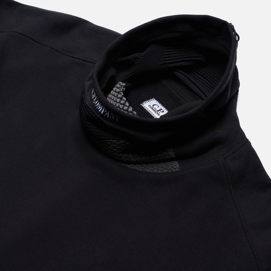 Мужская толстовка C.P. Company Roll Neck Diagonal Raised Fleece Black