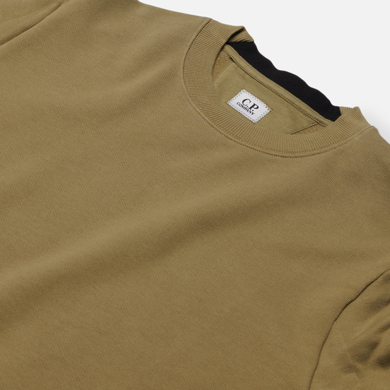 Мужская толстовка C.P. Company Lens Pocket Diagonal Raised Fleece Martini Olive