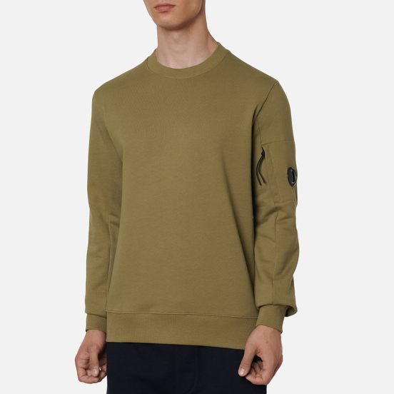 Мужская толстовка C.P. Company Lens Pocket Diagonal Raised Fleece Martini Olive