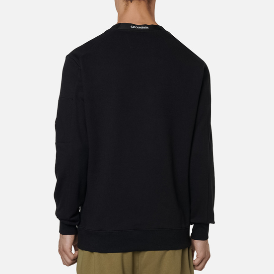 Мужская толстовка C.P. Company Lens Pocket Diagonal Raised Fleece Black