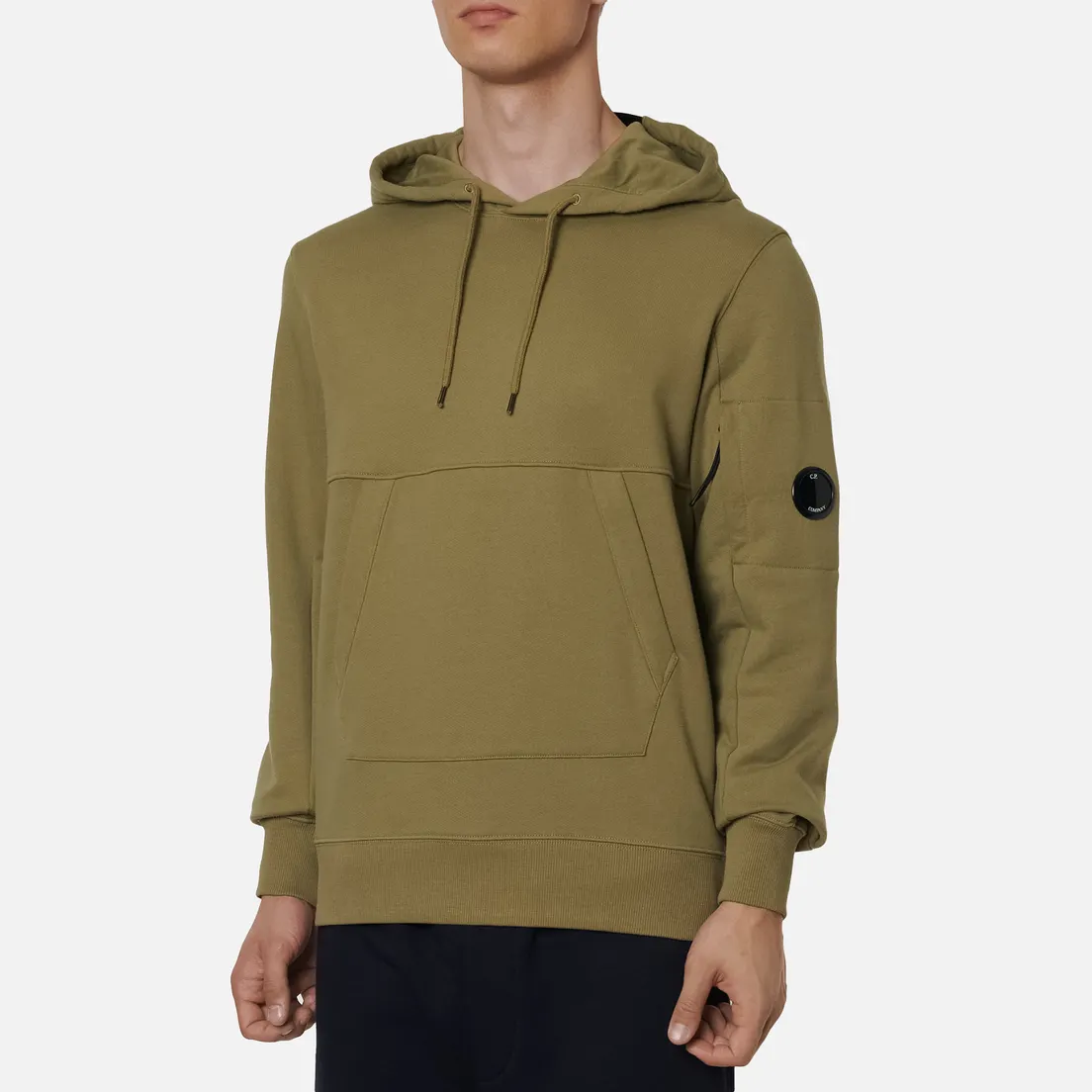C.P. Company Мужская толстовка Pocket Lens Diagonal Raised Fleece Hoodie