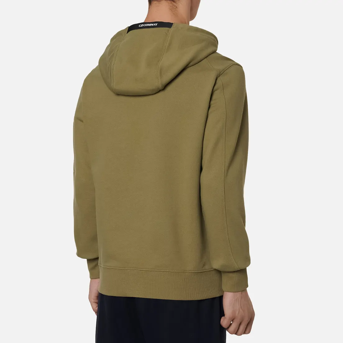 C.P. Company Мужская толстовка Pocket Lens Diagonal Raised Fleece Hoodie