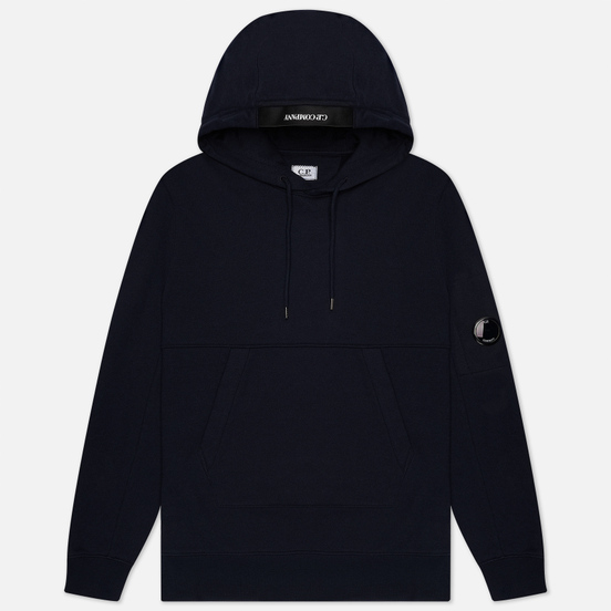 Мужская толстовка C.P. Company Pocket Lens Diagonal Raised Fleece Hoodie Total Eclipse