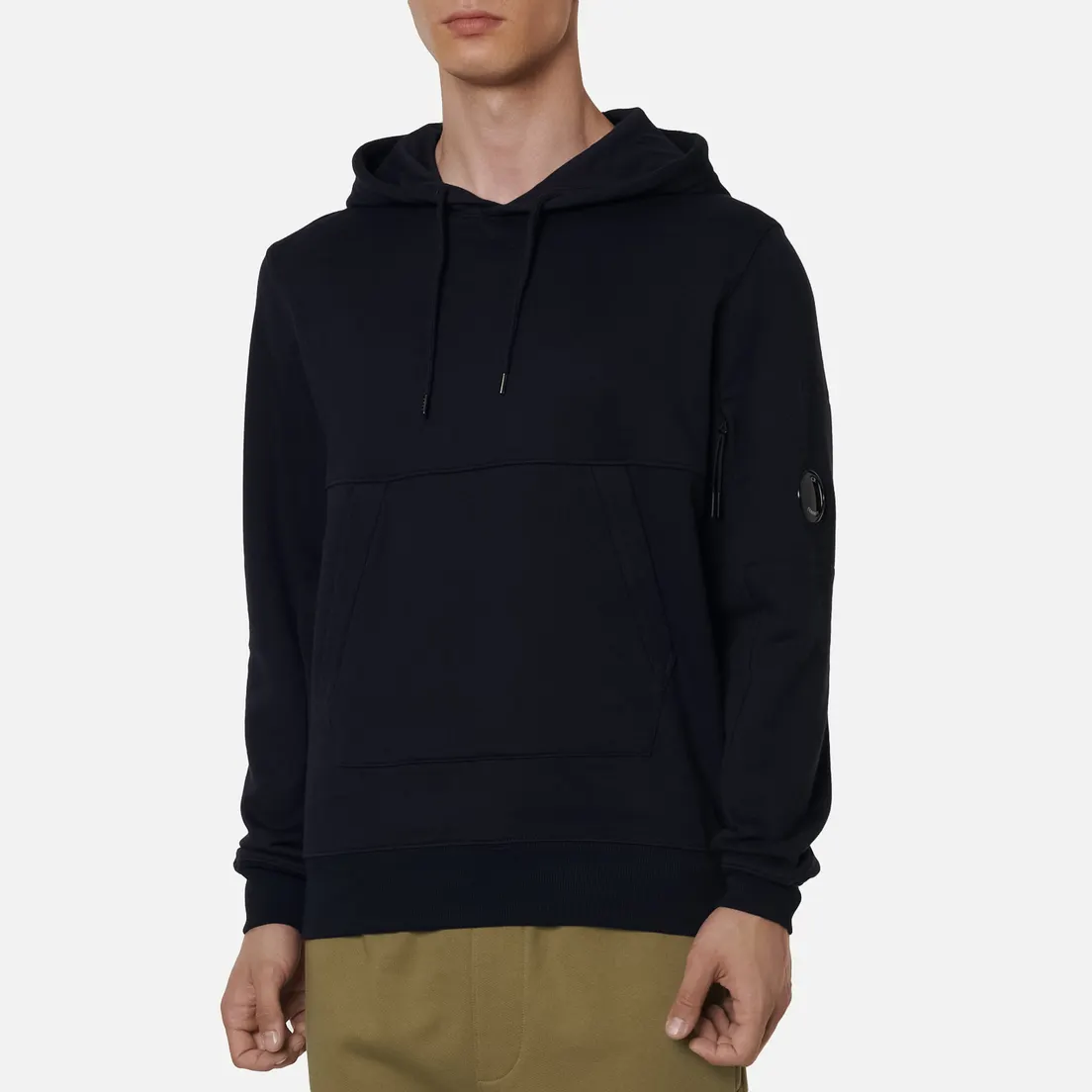 C.P. Company Мужская толстовка Pocket Lens Diagonal Raised Fleece Hoodie