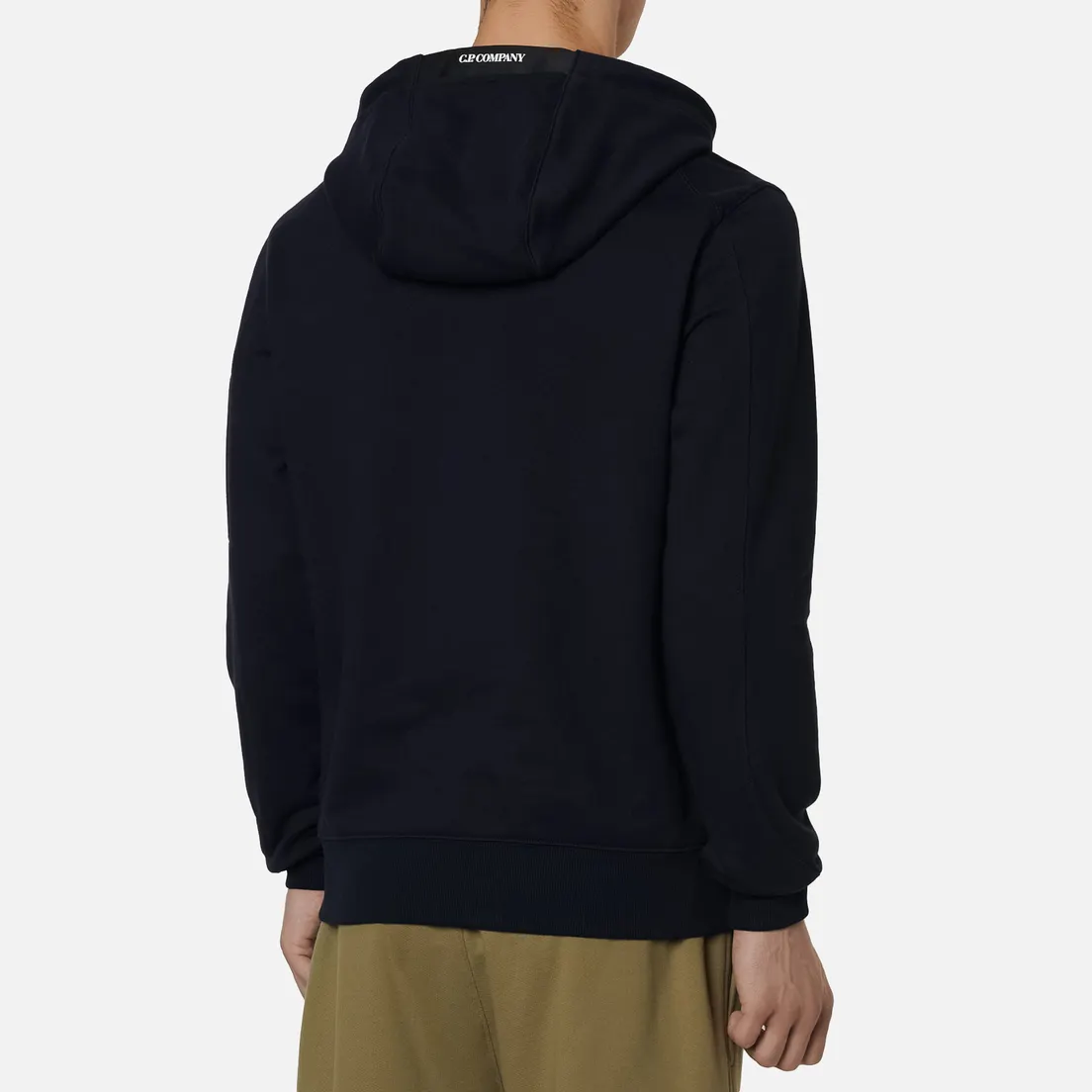 C.P. Company Мужская толстовка Pocket Lens Diagonal Raised Fleece Hoodie