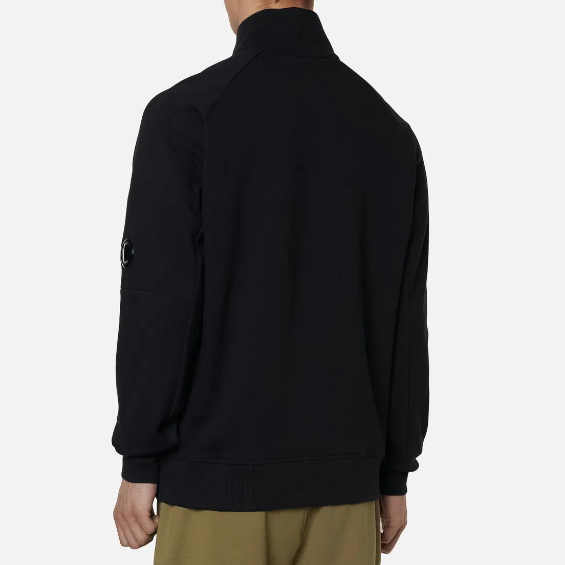 C.P. Company Мужская толстовка Lens Pocket Half-Zip Diagonal Raised Fleece