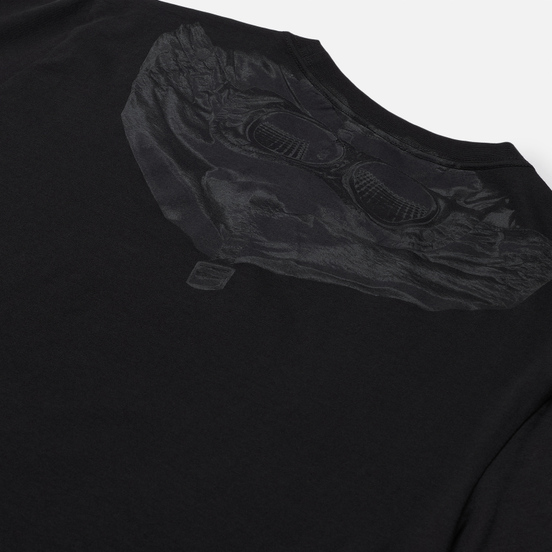Мужская футболка C.P. Company Goggle Hood Print Jersey 30/1 Black