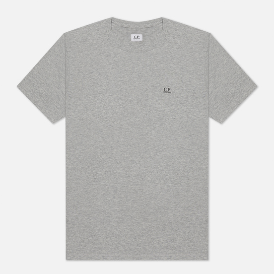 Мужская футболка C.P. Company Goggle Hood Print Jersey 30/1 Grey Melange
