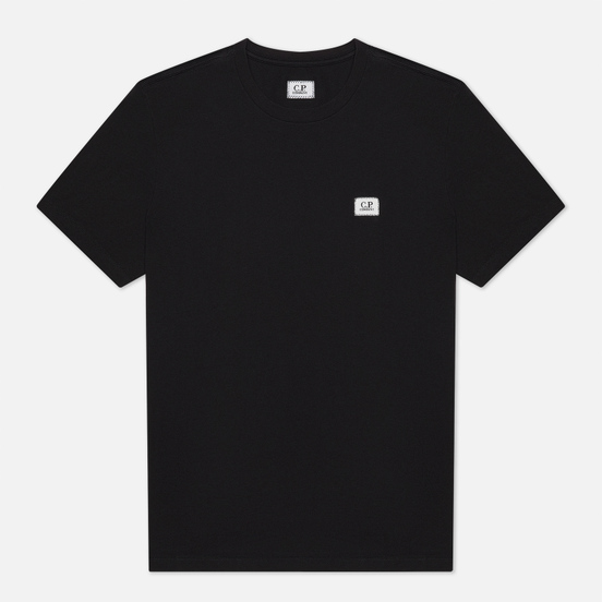 Мужская футболка C.P. Company Mini Logo Label Jersey 30/1 Black