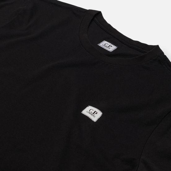 Мужская футболка C.P. Company Mini Logo Label Jersey 30/1 Black