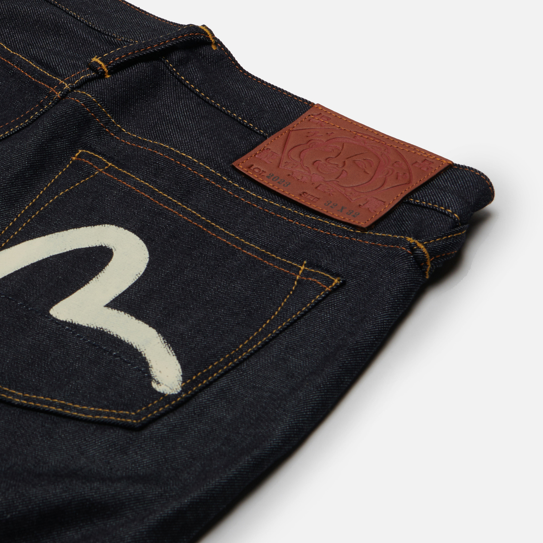 Evisu Мужские джинсы 2023 Ecru Seagull Skinny Fit