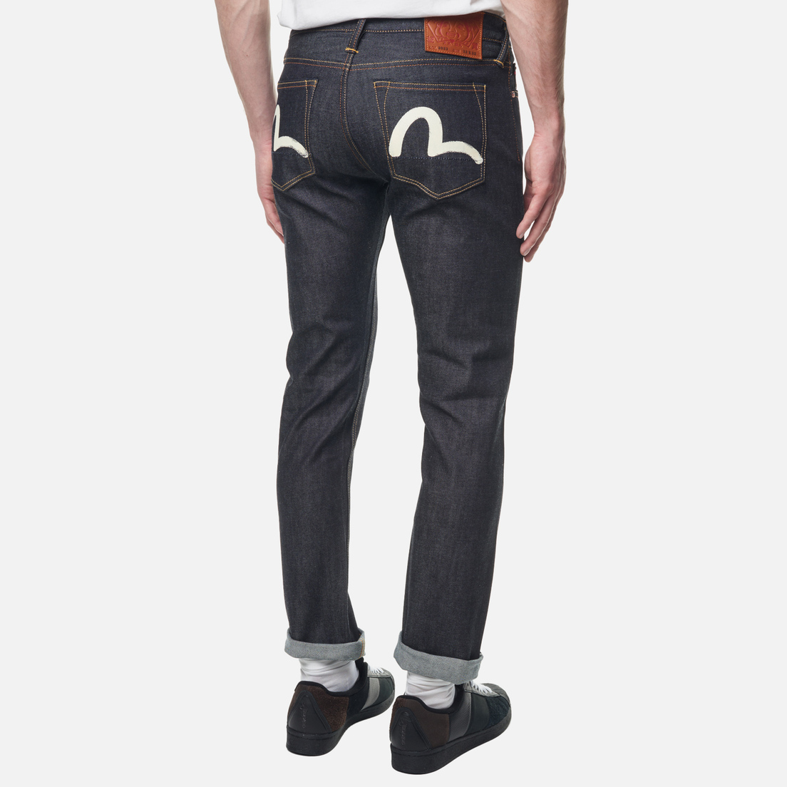 Evisu Мужские джинсы 2023 Ecru Seagull Skinny Fit