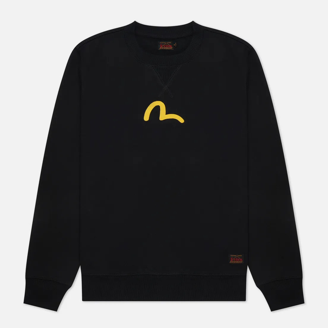 Evisu Мужская толстовка Basic Crew Neck Seagull Print