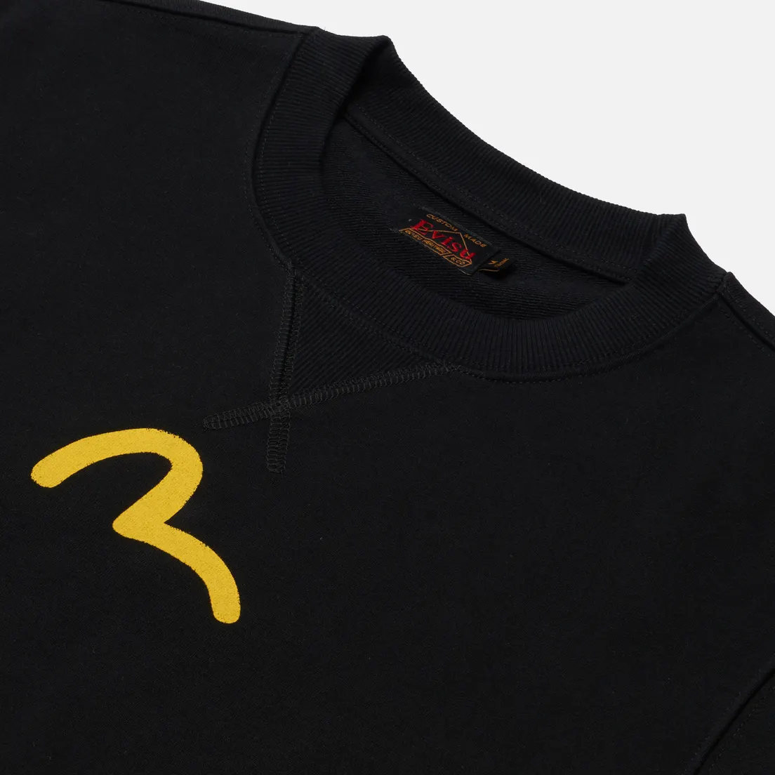 Evisu Мужская толстовка Basic Crew Neck Seagull Print