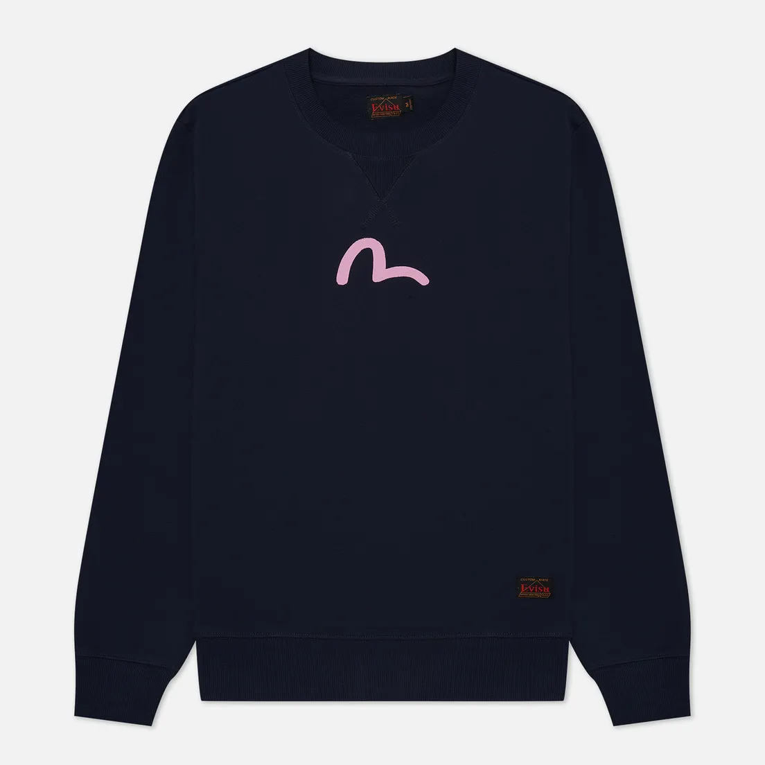 Evisu Мужская толстовка Basic Crew Neck Seagull Print