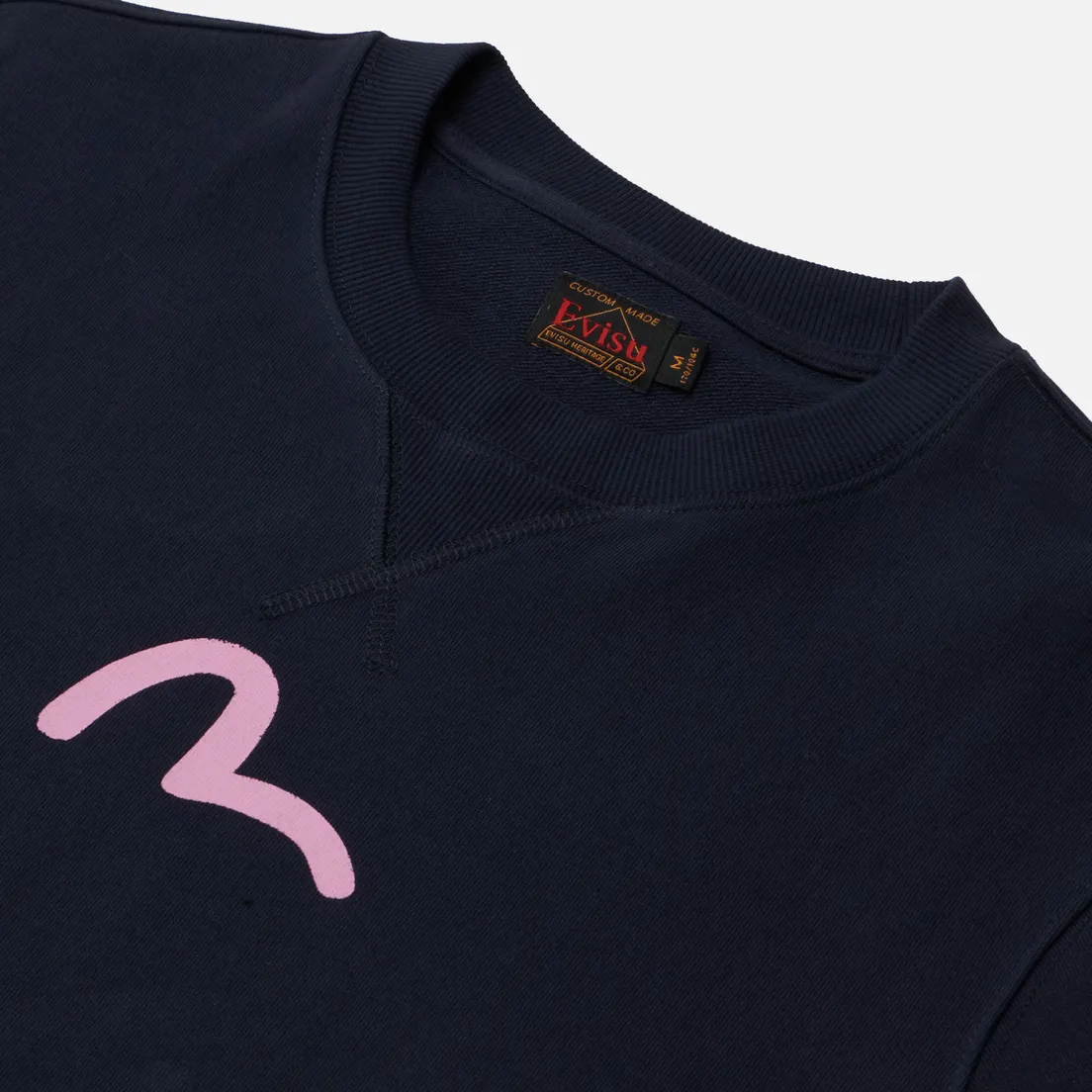 Evisu Мужская толстовка Basic Crew Neck Seagull Print
