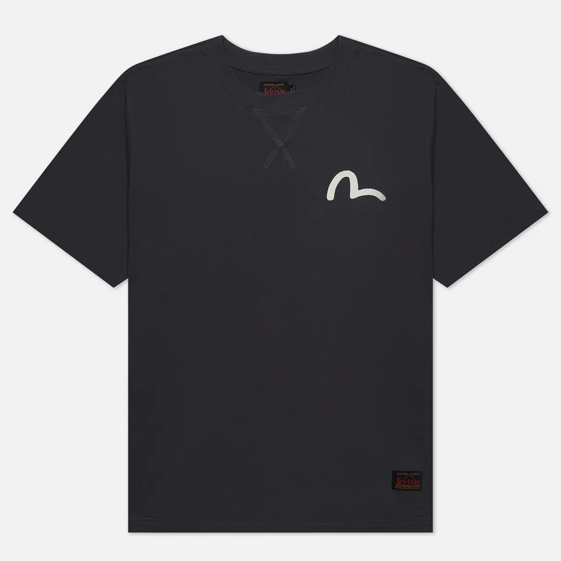 Evisu Мужская футболка Basic Crew Neck Seagull Print