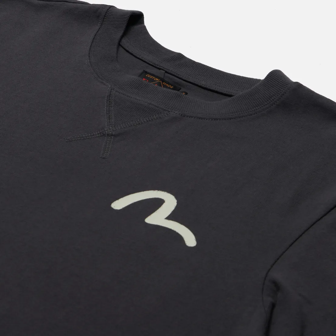 Evisu Мужская футболка Basic Crew Neck Seagull Print