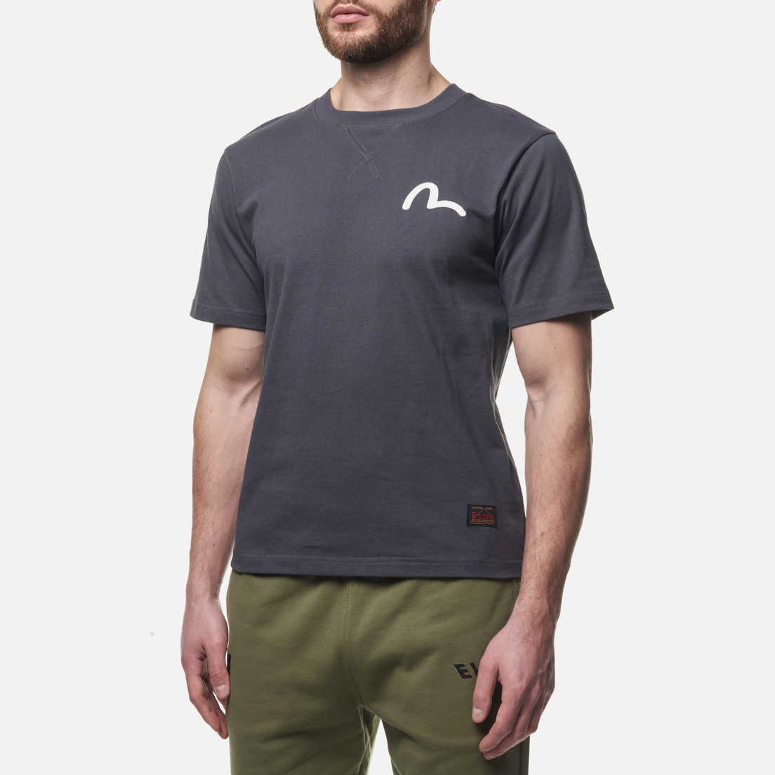 Evisu Мужская футболка Seagull Printed Regular Fit