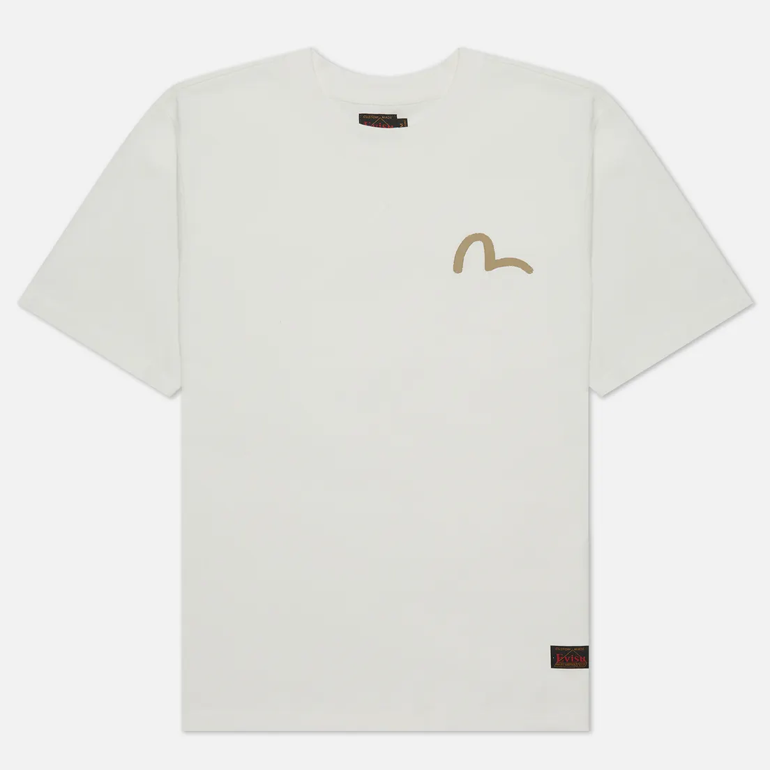 Evisu Мужская футболка Basic Crew Neck Seagull Print