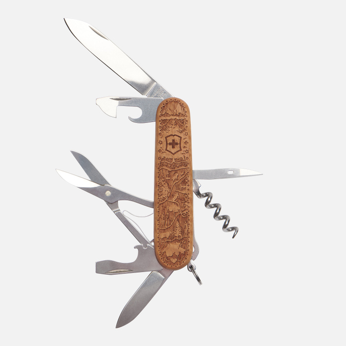 Карманный нож Victorinox, цвет коричневый, размер UNI 1.3701.63L21 Climber Wood Swiss SE - фото 2