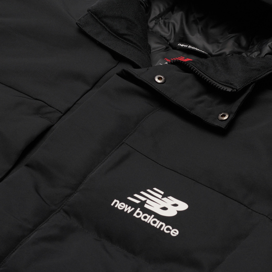 Мужской пуховик New Balance Athletics Terrain Long Black