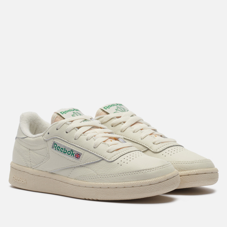 фото Женские кроссовки reebok club c 85 vintage, цвет бежевый, размер 35.5 eu