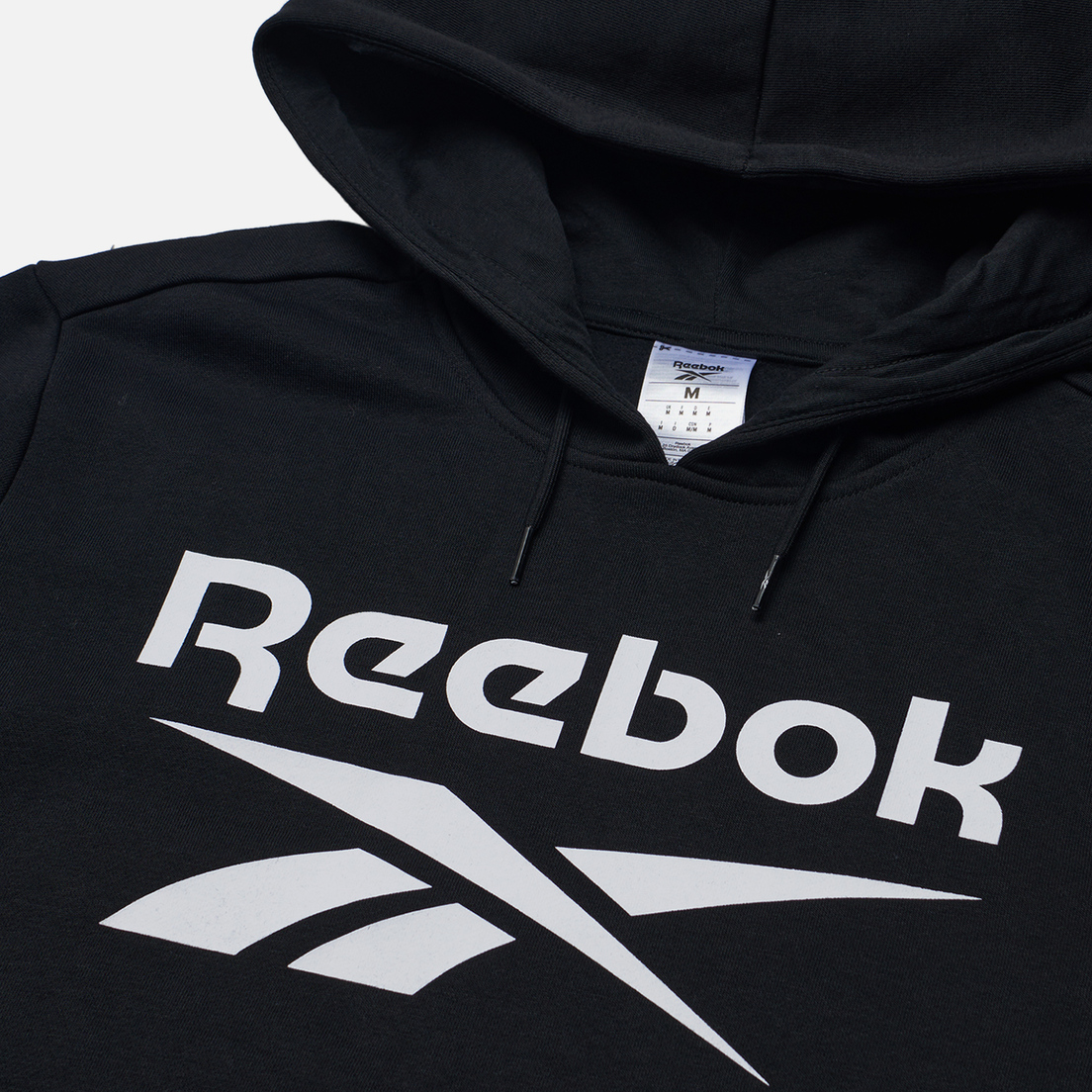 Reebok Мужская толстовка Identity Fleece Stacked Logo Hoodie