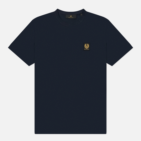 Мужская футболка Belstaff Crew Neck, цвет синий, размер M