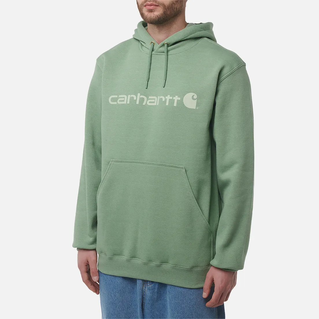 Carhartt Мужская толстовка Loose Fit Midweight Logo Graphic Hoodie