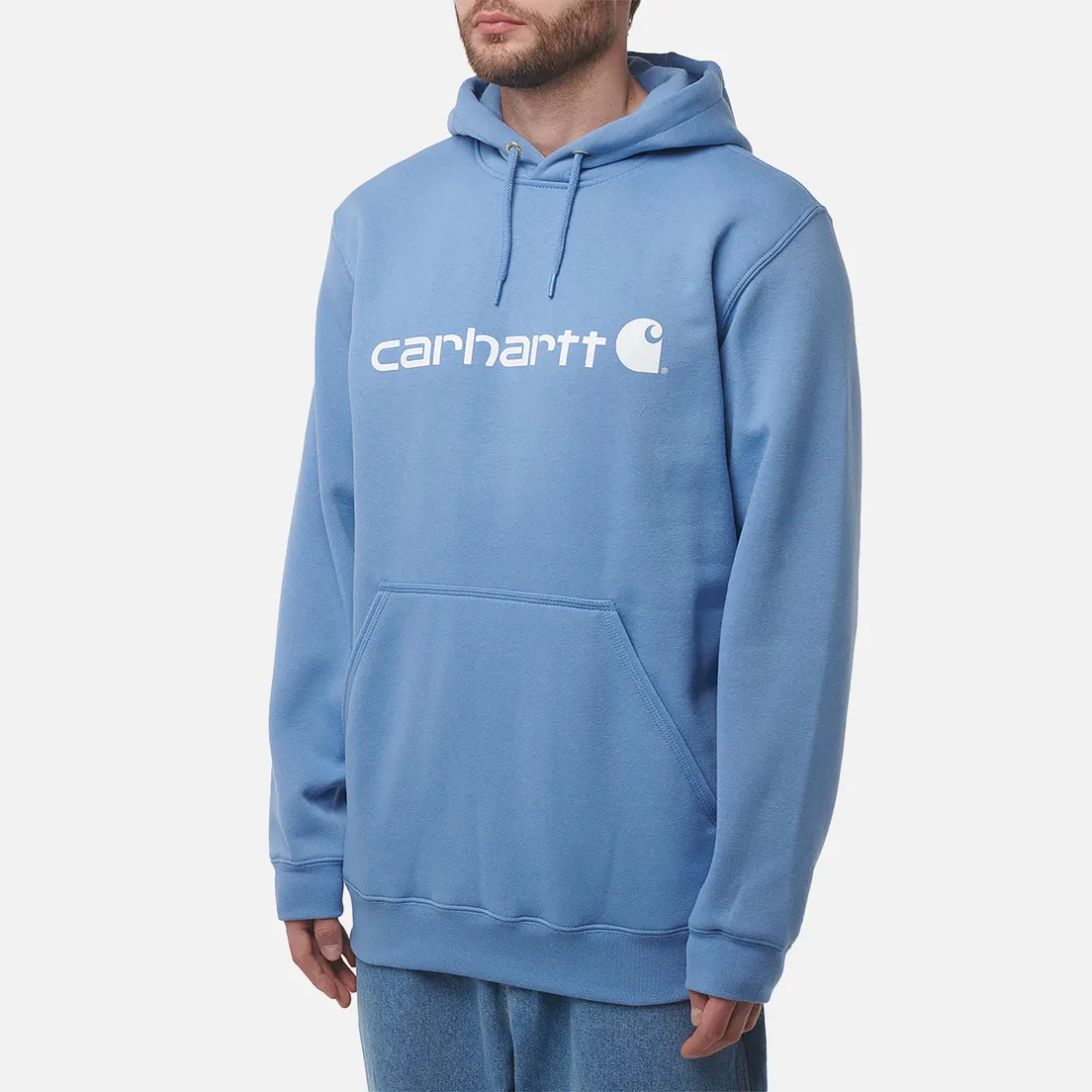 Carhartt Мужская толстовка Loose Fit Midweight Logo Graphic Hoodie