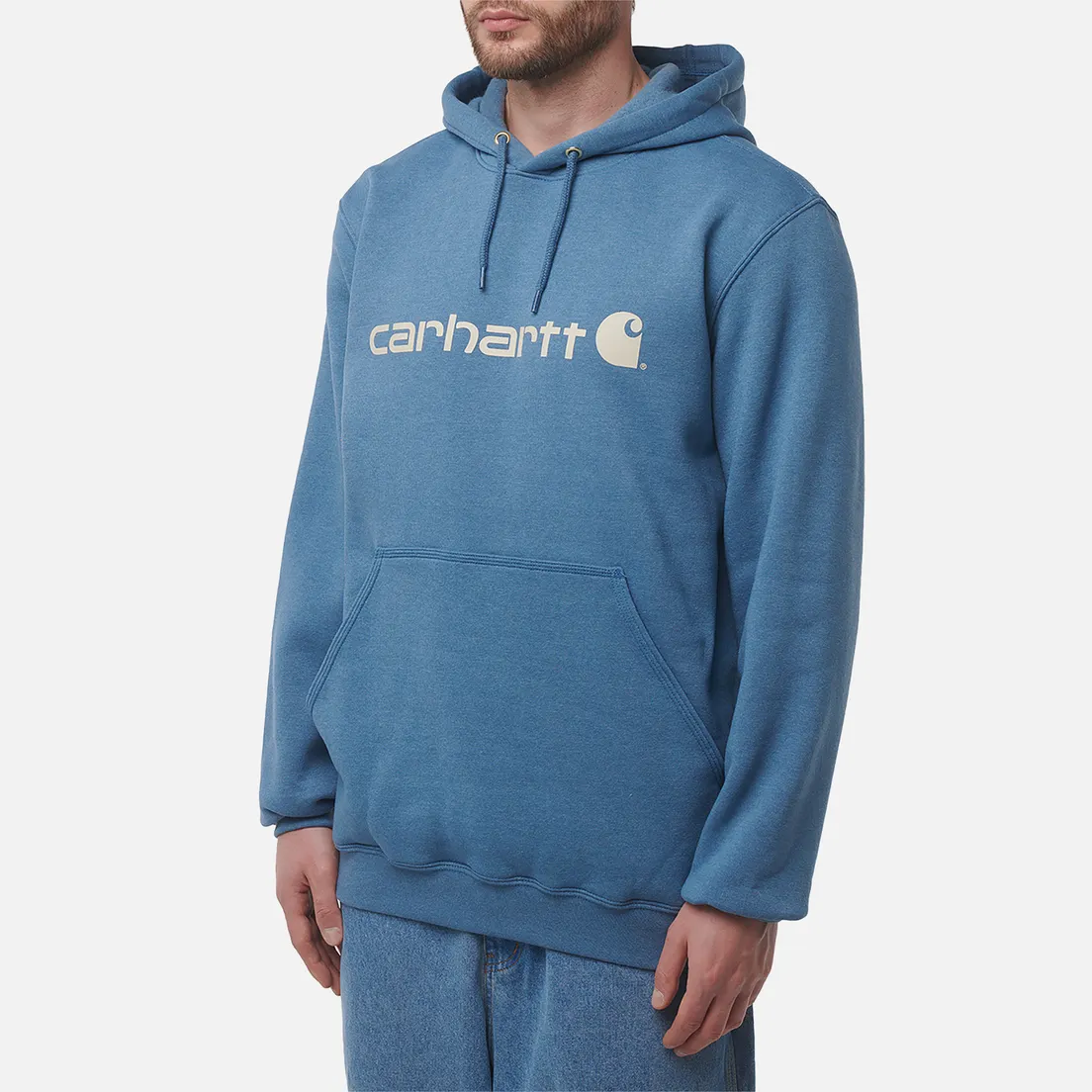Carhartt Мужская толстовка Loose Fit Midweight Logo Graphic Hoodie