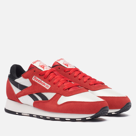 Кроссовки Reebok Classic Leather, цвет красный, размер 39 EU