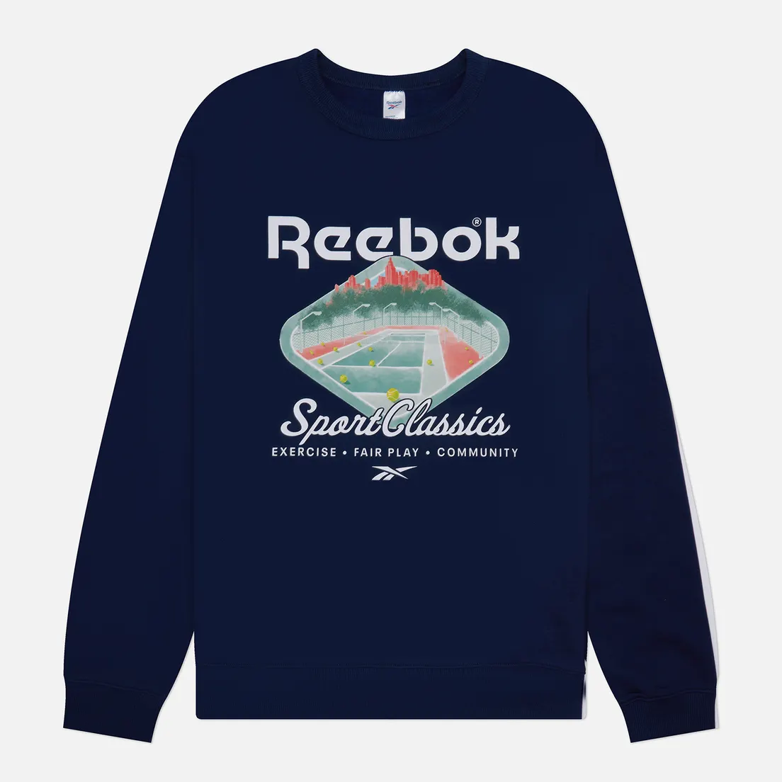 Reebok Мужская толстовка Classic Court Sport Crew Neck