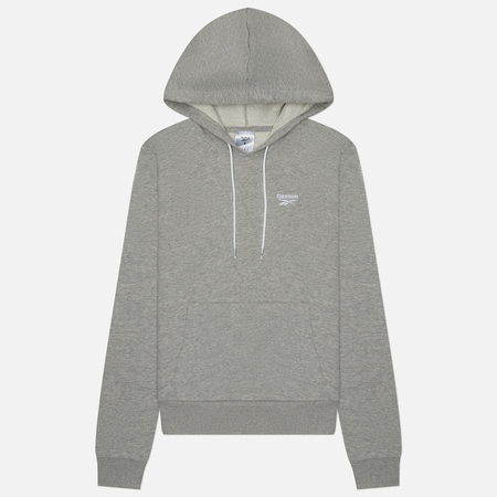 Женская толстовка Reebok Identity Small Logo French Terry Hoodie цвет серый размер L 3990₽