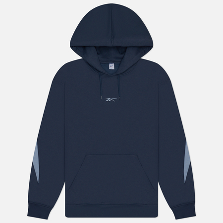 фото Мужская толстовка reebok classic brand proud hoodie, цвет синий, размер s