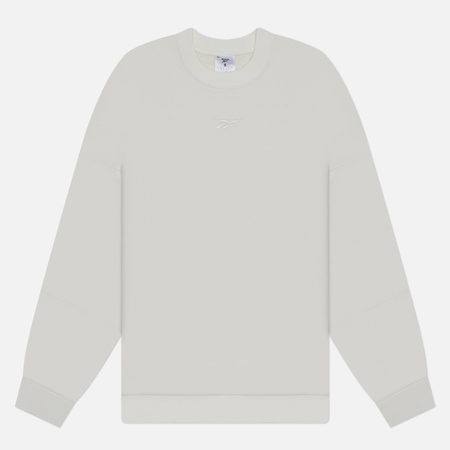 фото Женская толстовка reebok lux oversized crew neck, цвет белый, размер xs