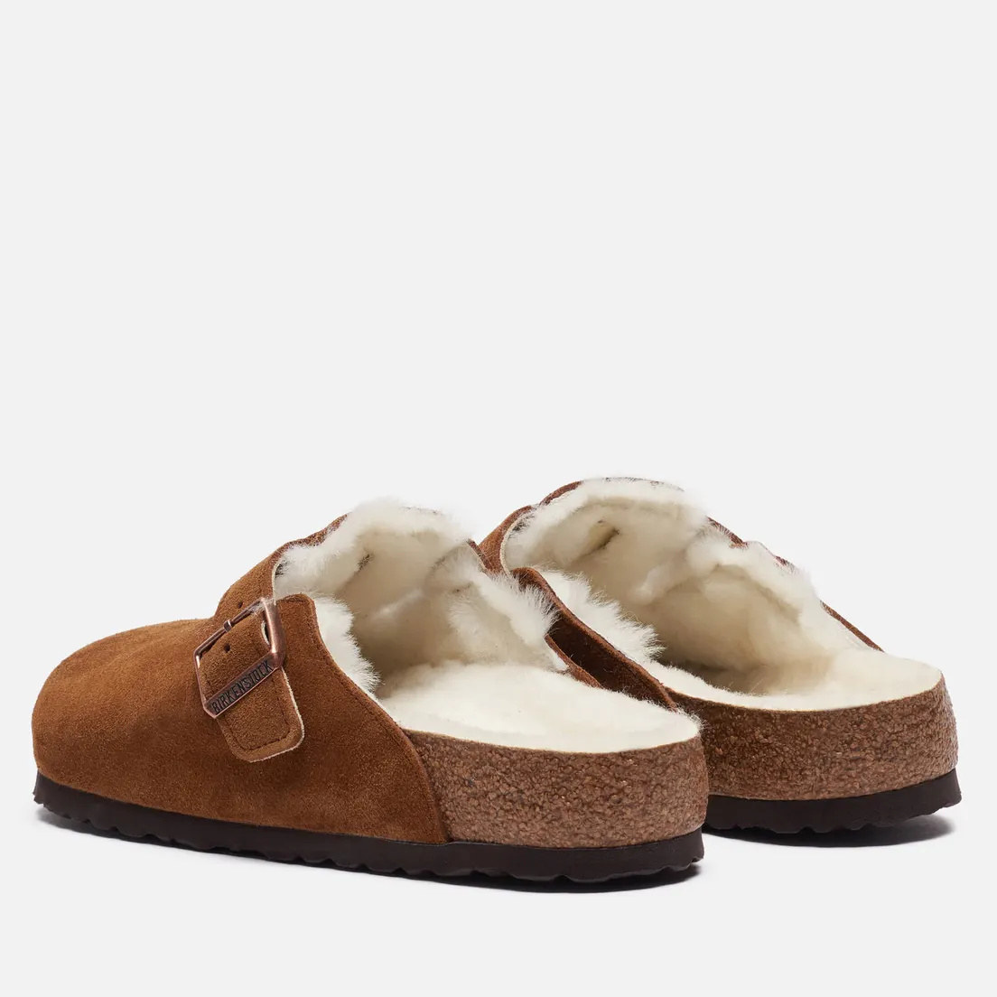 Birkenstock Мужские сандалии Boston Suede Shearling