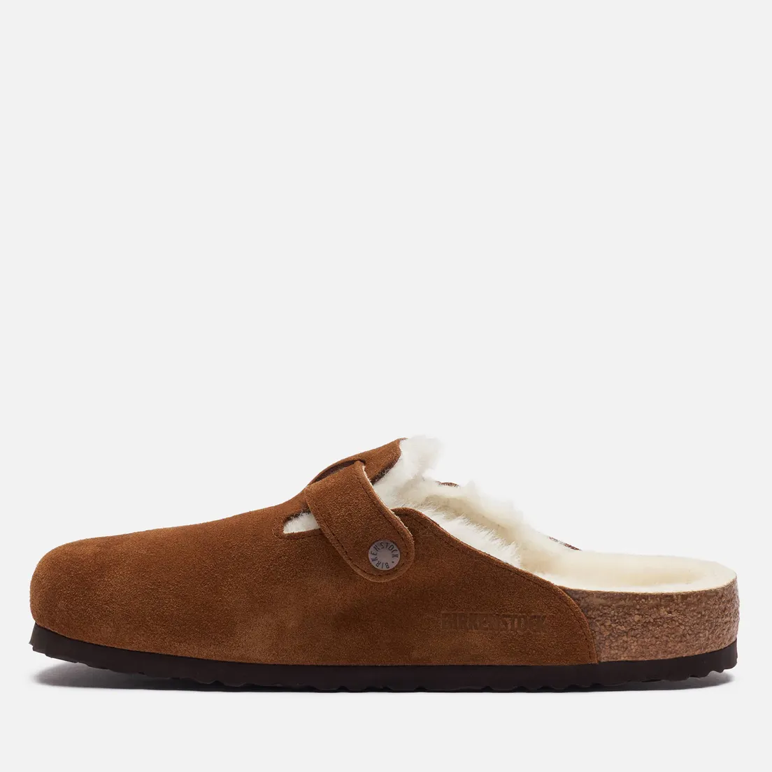 Birkenstock Мужские сандалии Boston Suede Shearling