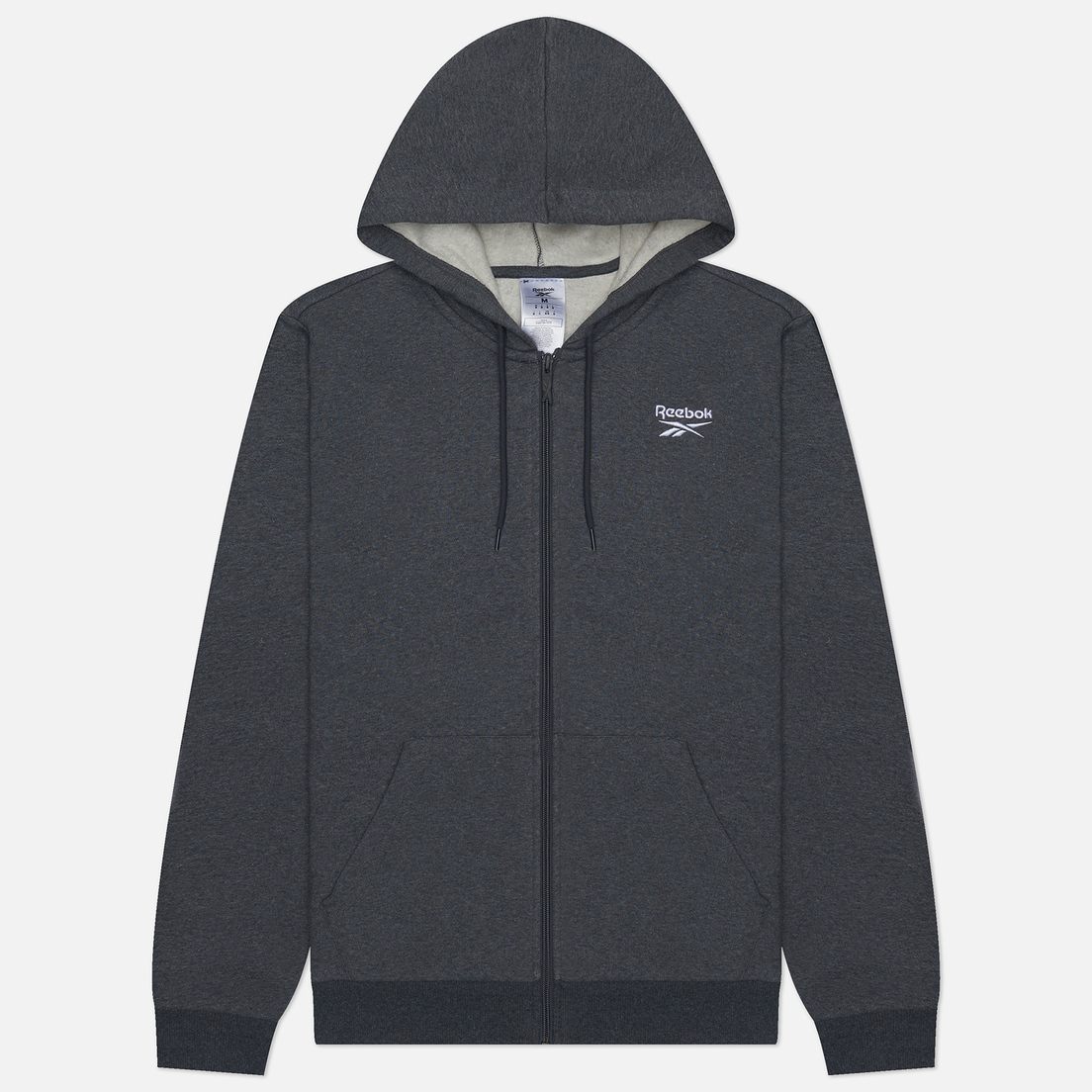 Reebok Мужская толстовка Identity Small Logo Fleece Full-Zip Hoodie